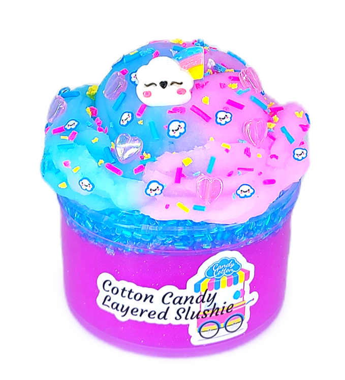 Cotton Candy Layered Slushie