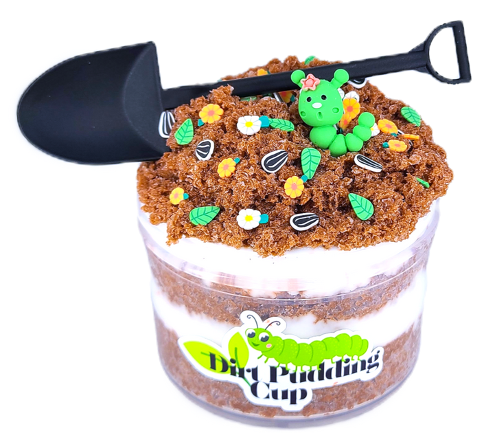Dirt Pudding Cup CinnaCrew Slimes
