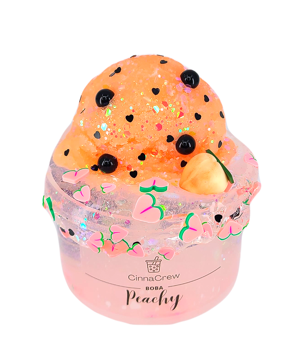 Peachy Boba - CinnaCrew Slimes