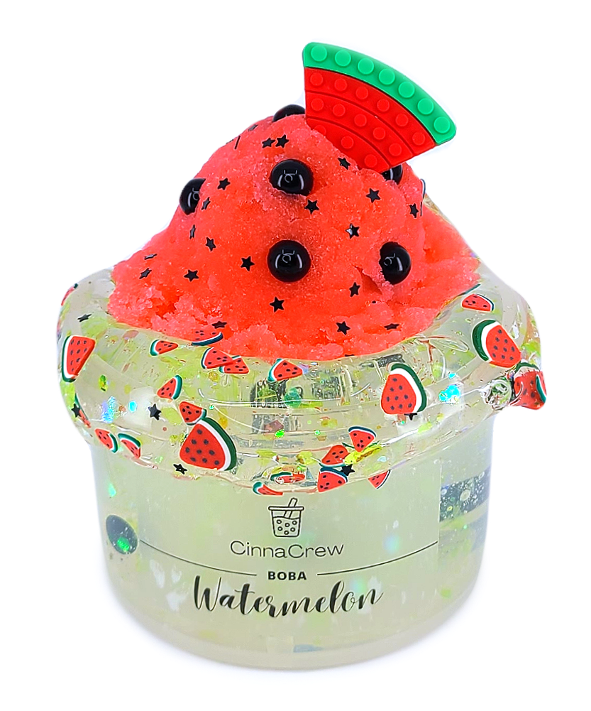 Watermelon Boba - CinnaCrew Slimes